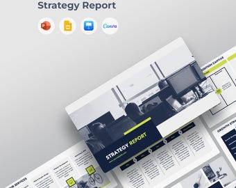 Strategy Report Presentation Template | Canva, PowerPoint, Keynote, Google Slides