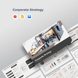 Plantilla de presentación de estrategia corporativa (PowerPoint, Google Slides, Keynote)