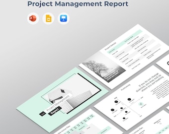 Projectmanagementrapport | Sjabloon statusdashboard | PPT PowerPoint, Google Presentaties, Keynote