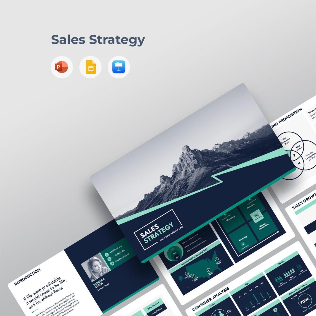 Sales Strategy & Business Development Presentation Template | PPT ...