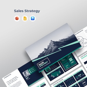 Verkaufsstragie und Geschäftsentwicklung Präsentationsvorlage | PPT Power Point, Google Präsentationen, Keynote