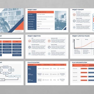 Project Plan Presentation Template | Comprehensive Project Management Deck | PPT PowerPoint, Google Slides, Keynote image 2