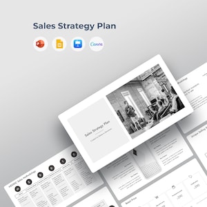 Verkaufsstragie-Plan Präsentationsvorlage | Power Point, Canva, Google Präsentationen, Keynote