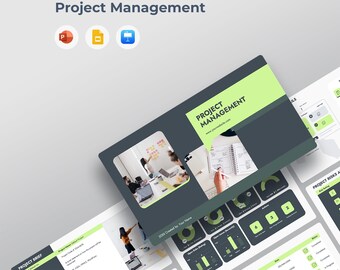 Projectmanagementsjabloon | Statusrapport en Gantt-deck | PMP-team | PowerPoint PPT, Google Presentaties, Keynote