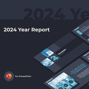 2024 Year Report | Annual Report | Business Proposal | Company Profile PowerPoint Presentation Template