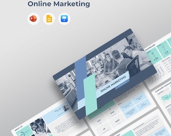 Online Marketing Strategy Template | Digital Campaign Plan (PowerPoint, Keynote, Google Slides)