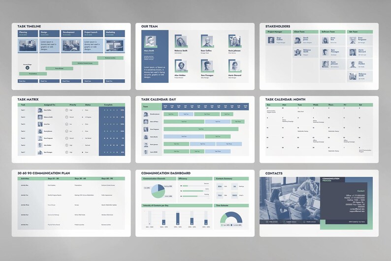 Communication Process Presentation Template | Business Model & Workflow Diagram | PowerPoint PPT, Keynote, Google Slides, Canva image 3