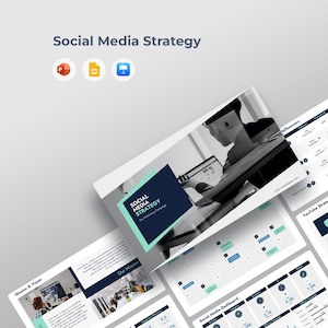 Social Media Strategy & Digital Marketing Plan Template | PPT PowerPoint, Google Slides, Keynote