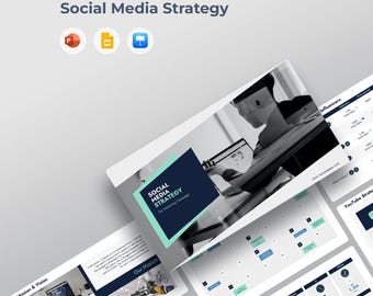 Social Media Strategy & Digital Marketing Plan Template | PPT PowerPoint, Google Slides, Keynote