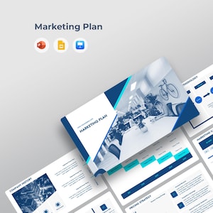 Marketing Plan & Strategy Presentation Template | PPT PowerPoint, Google Slides, Keynote