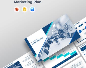 Marketing Plan & Strategy Presentation Template | PPT PowerPoint, Google Slides, Keynote