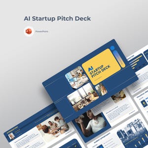 AI Startup Pitch Deck Template | Investor Ready Presentation | Funding & VC Deck | PowerPoint PPT
