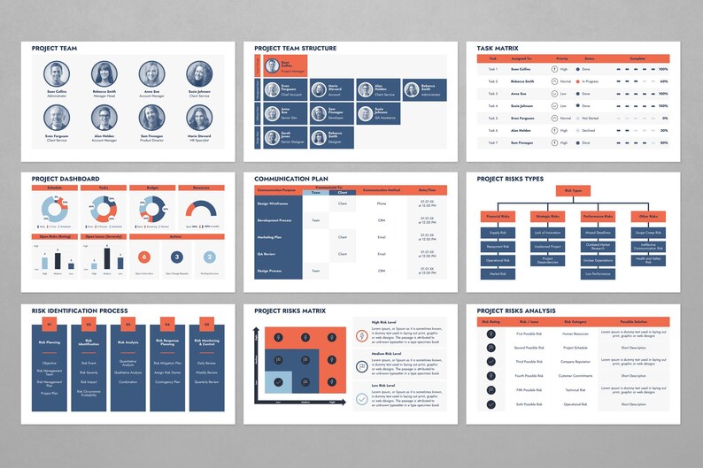 Project Plan Presentation Template | Comprehensive Project Management Deck | PPT PowerPoint, Google Slides, Keynote image 4