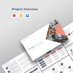 Project Overview & Status Report Presentation Template | PPT PowerPoint, Google Slides, Keynote