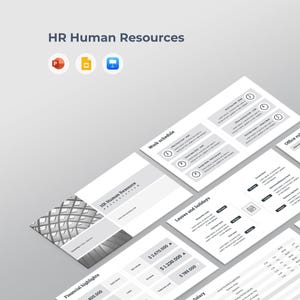 HRプレゼンテーションテンプレート | 人事インフォグラフィック | PPT PowerPoint、Googleスライド、Keynote