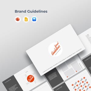 Brand Guidelines Presentation Template | Style Guide | PowerPoint, Google Slides, Keynote