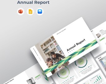Annual Year Report Presentation Template | PowerPoint, Google Slides, Keynote