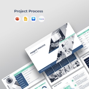 Project Process Presentation Template | Workflow & Diagram Deck | Project Management | Canva, PowerPoint, Keynote, Google Slides