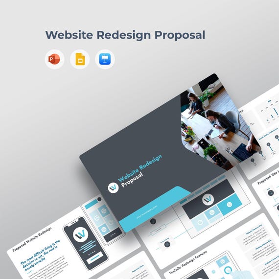 Website Redesign Proposal | Agency Pitch Deck | PPT PowerPoint, Google Slides, Keynote