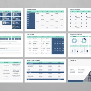 Project Process Presentation Template | Workflow & Diagram Deck ...
