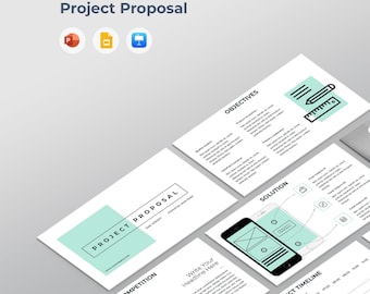 Mall för projektförslag | Presentationspresentationer | Kundpresentation | PowerPoint, Google Slides, Keynote