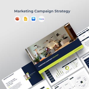 Marketing Campaign Strategy Template | Report Deck (Canva, PowerPoint, Keynote, Google Slides)