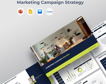 Marketing Campaign Strategy Template | Report Deck (Canva, PowerPoint, Keynote, Google Slides)