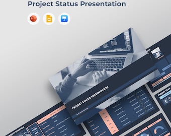 Project Status Report Template | Progress Update Slides | PPT PowerPoint, Google Slides, Keynote