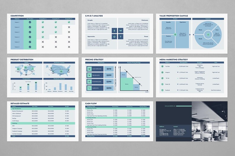 Business Plan Presentation Template | Pitch Deck for Startup & Investors | PowerPoint, Google Slides, Keynote image 3