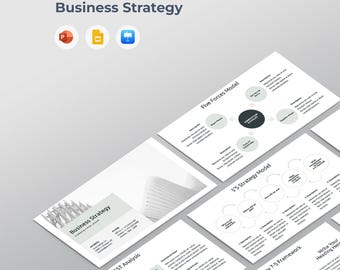 Strategia aziendale / Progetto e marketing Diapositive PPT aziendali / Modello PowerPoint / Infografica strategica, modello e framework