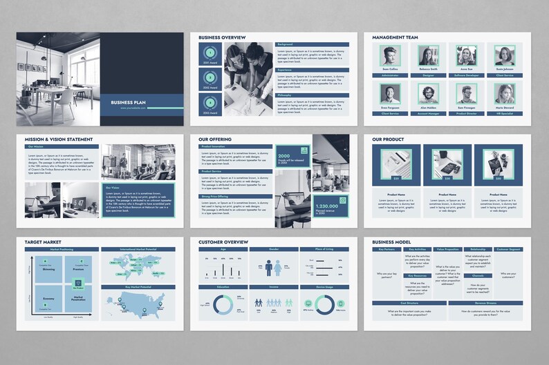 Business Plan Presentation Template | Pitch Deck for Startup & Investors | PowerPoint, Google Slides, Keynote image 2