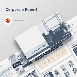 Corporate Report | Company Profile | Year Annual Report | PPT PowerPoint Presentation Template