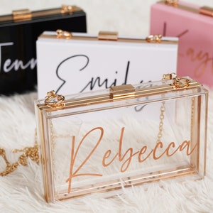 Personalized acrylic clutch india deals
