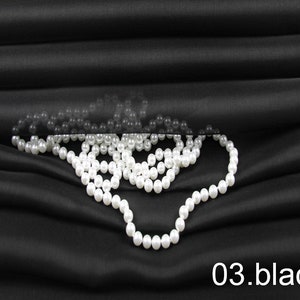 BIG SALE pure silk organza fabric solid color 140cm wide black color sell by the yard ogs03