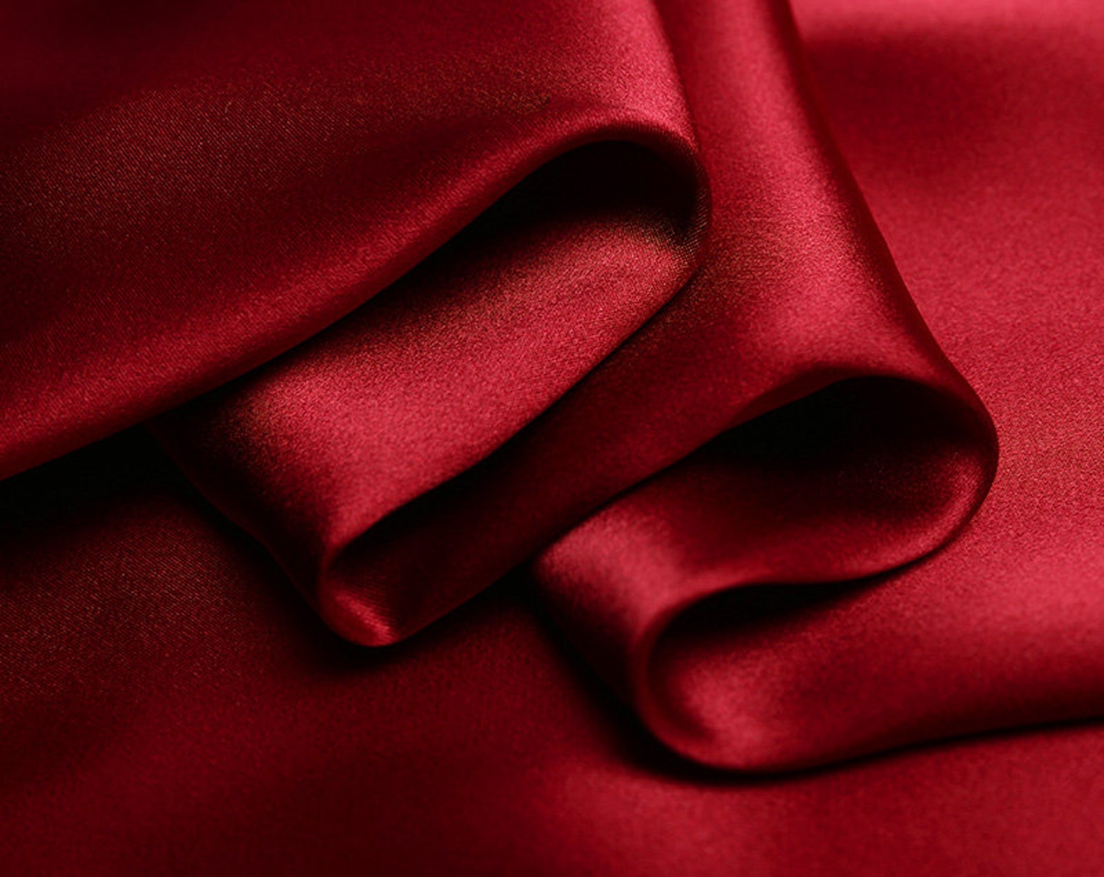 Silk Satin Purplish Red Color by