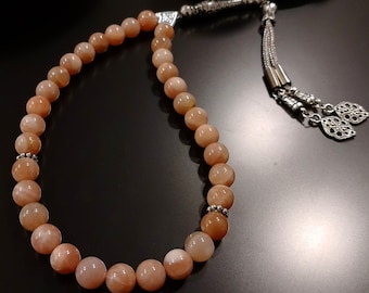 Gorgeous SunStone Tasbih | Soothing Energy and Healing Tasbih | Masbaha Tasbih | Collectible 33 Beads Tasbih | Misbaha | Gift For Men