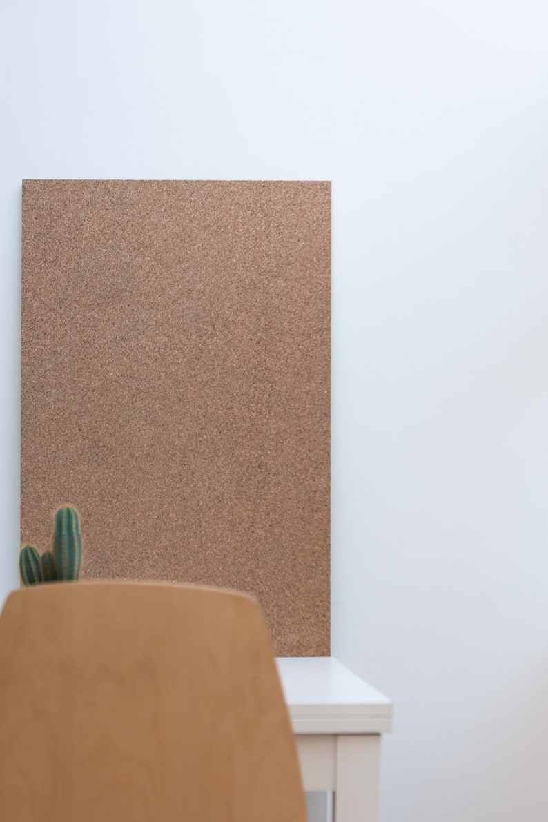 Large Natural CORK PIN BOARD Notice board 96cm x 62cm Etsy