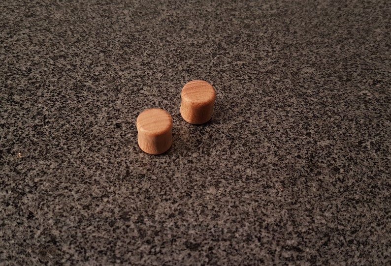 4 your ears only-Series Plugs Wood 10 carved from lime wood /& polished