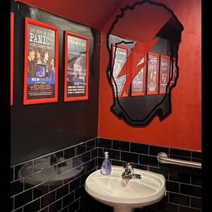 David Bowie Mirror Wall Art – Pop Art Decor, Rock Glam Wall Decor, Music Wall Art, Unique Handmade Mirror Italy