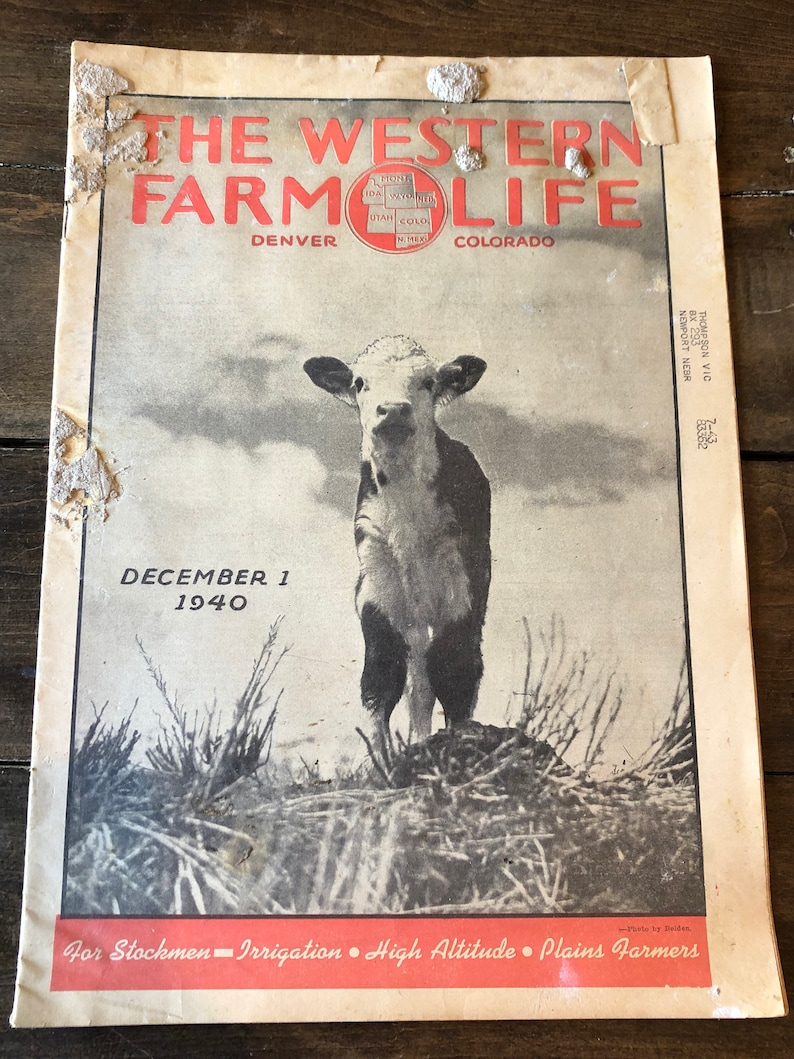 Vintage the Western Farm Life Magazines From the 1940's Etsy