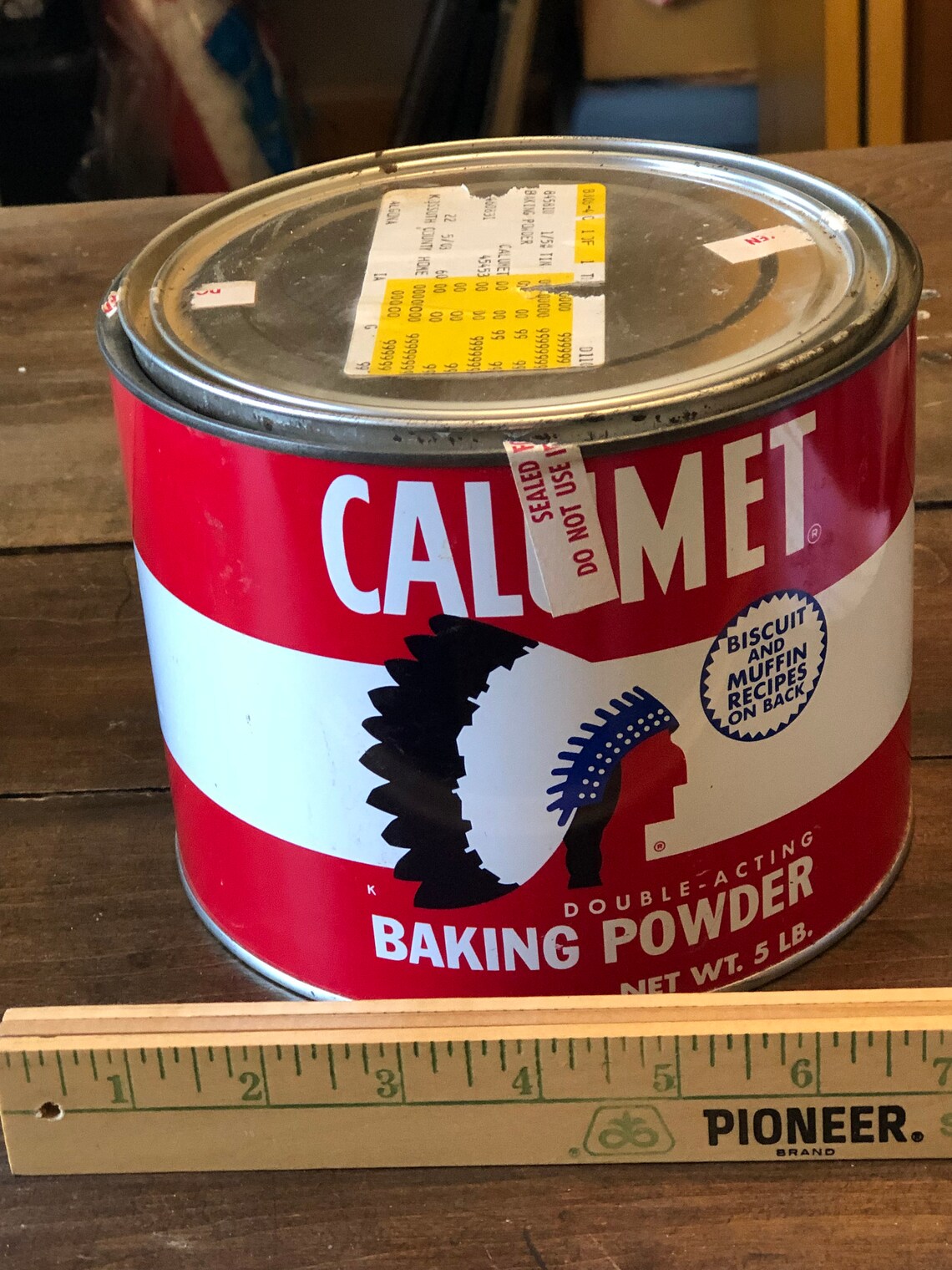Vintage Calumet Baking Powder Tin Etsy