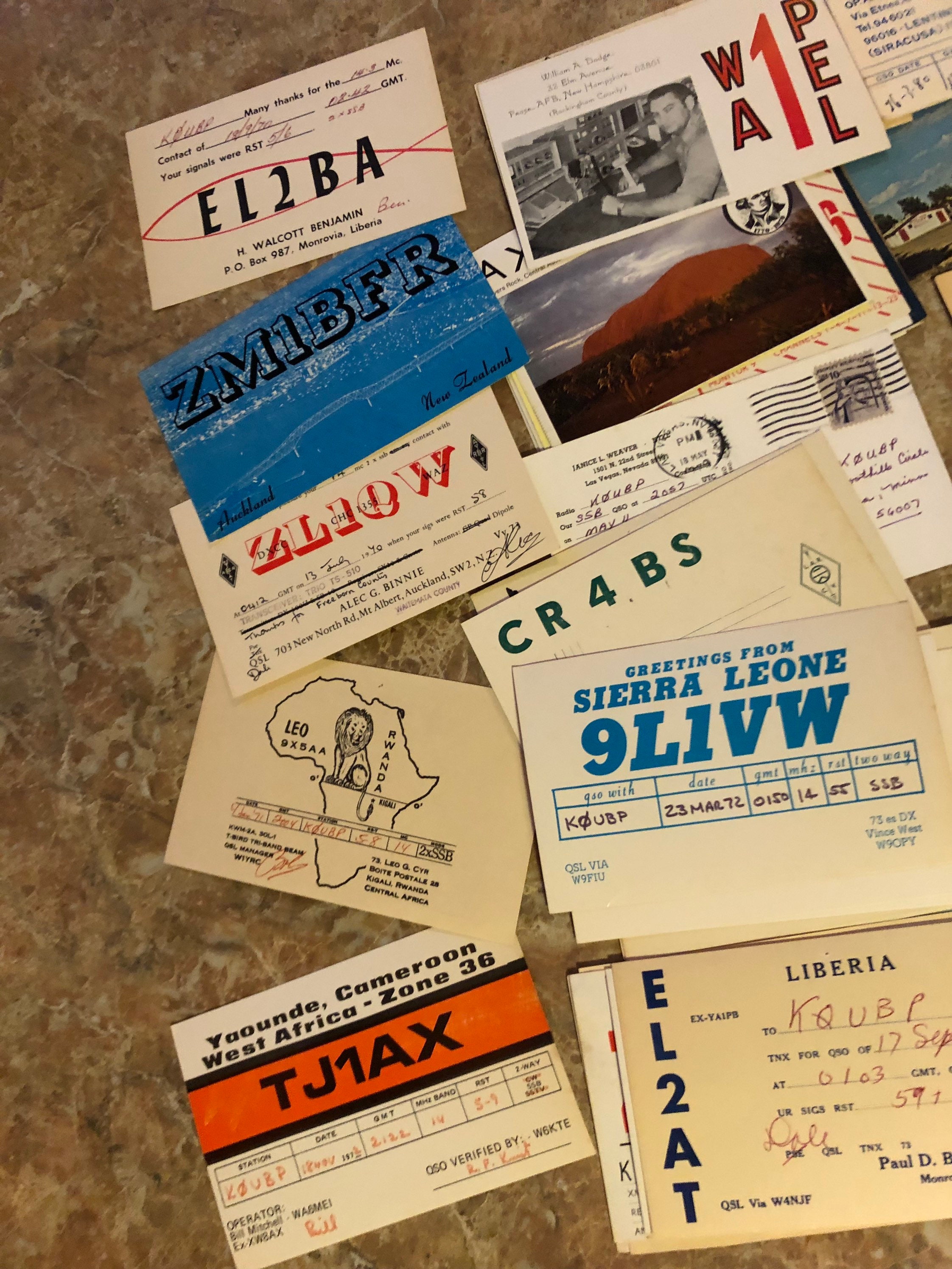 Vintage Amatuer Radio QSL Correspondence Postcards Ham Radio
