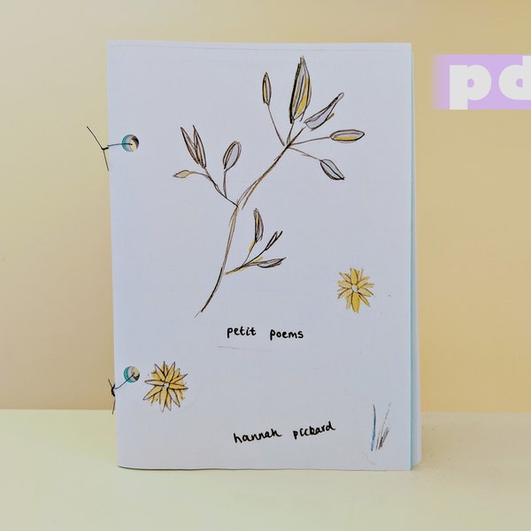 PDF petit poems zine | hannah pickard // poetry illustration zine