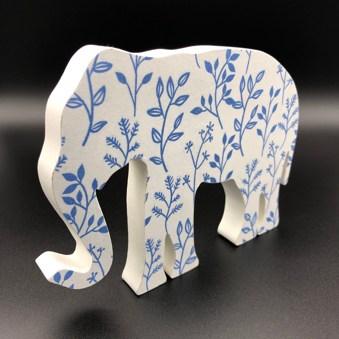 Elephant Decoration Elephant Shelf Sitter Floral Elephant Etsy Hong Kong