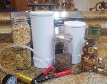 Vacuum Seal Jar Chamber PVC Mason Jar Food Juice Fruit Preservation Storage Sealing System