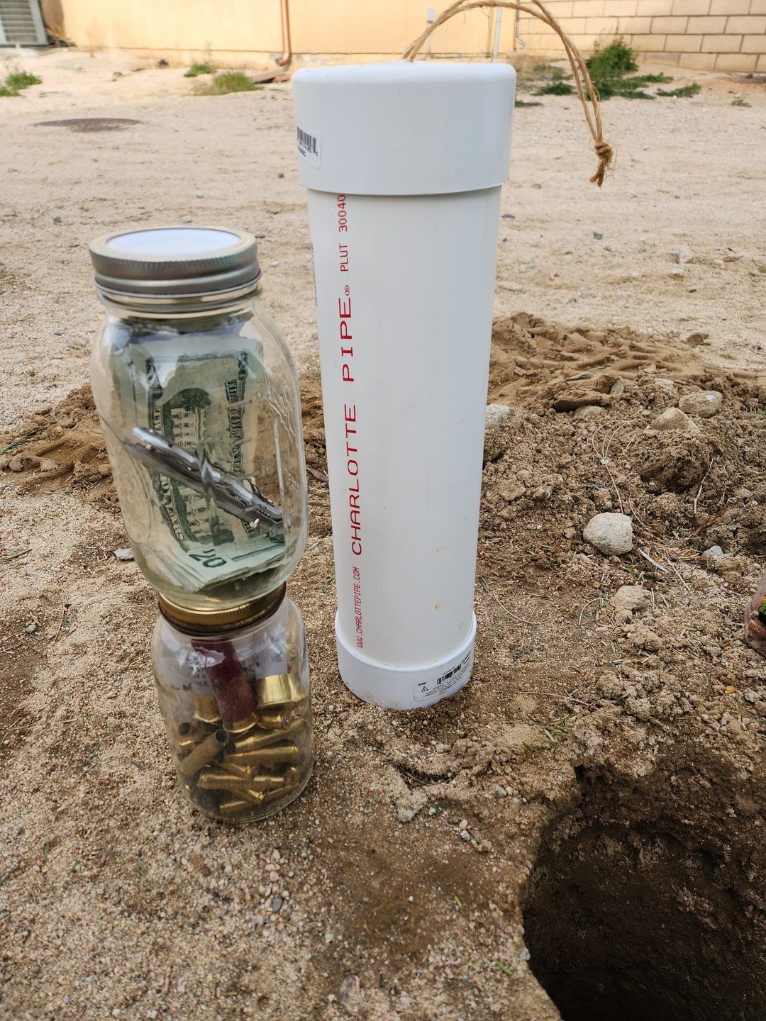 Underground PVC Safe Keeping Box Time Capsule 4 X 16 Cache Prepper