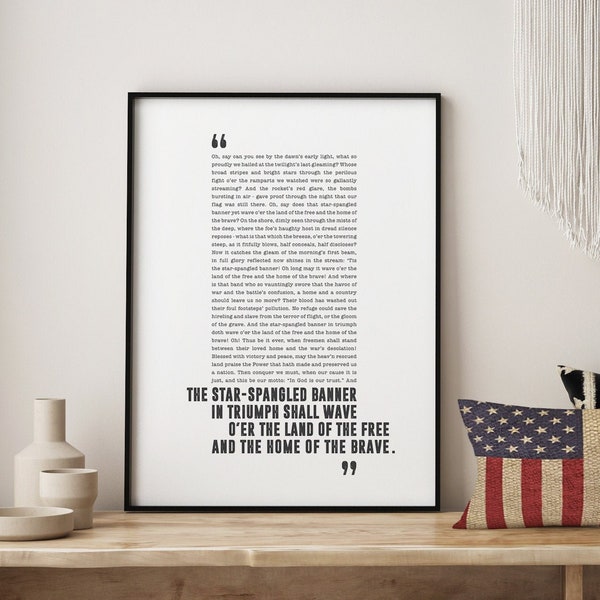 The National Anthem - Etsy