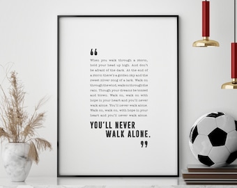 You Never Walk Alone Etsy You Never Walk Alone Etsy