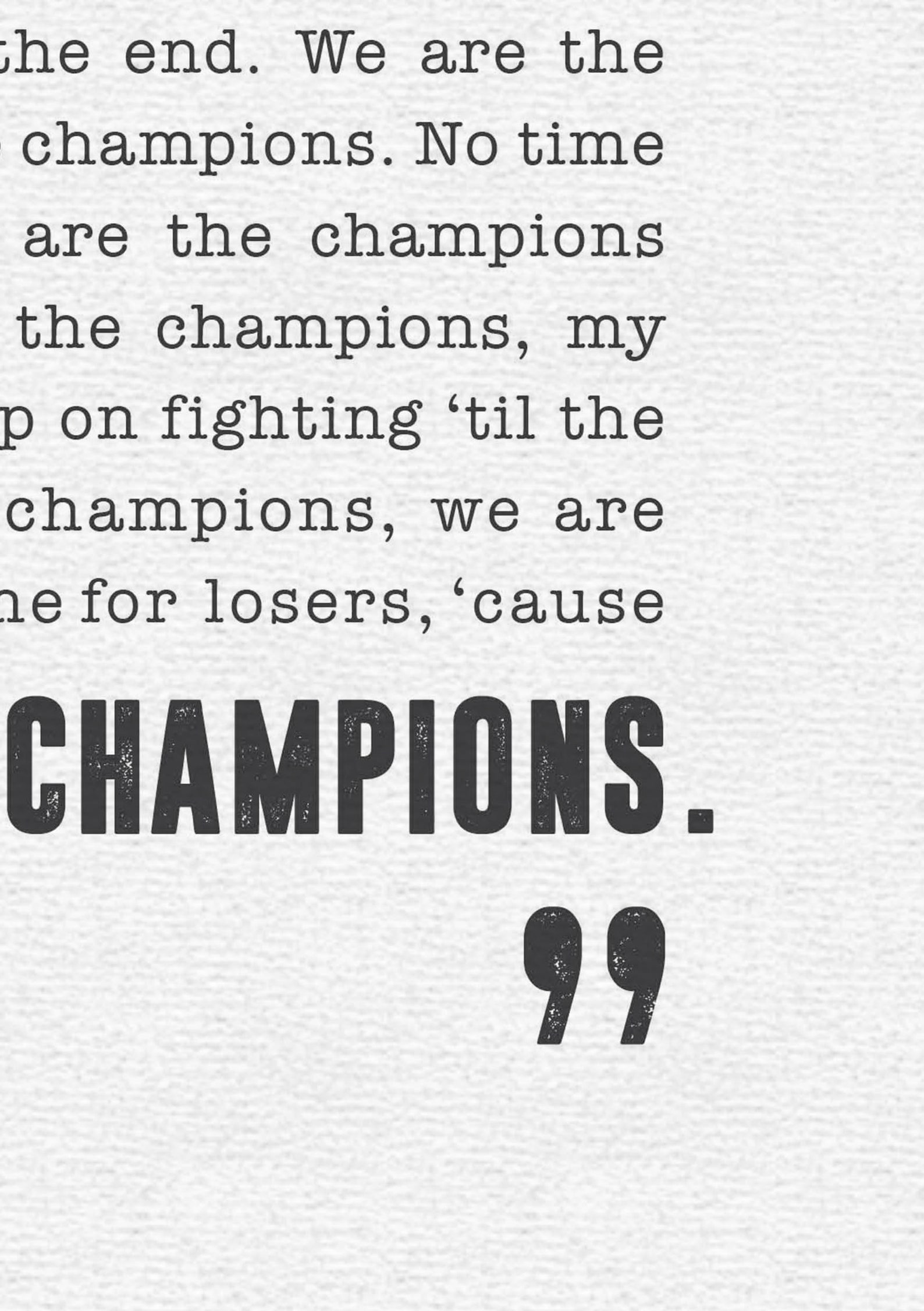 We Are the Champions Queen Poster Song Lyrics Print Etsy