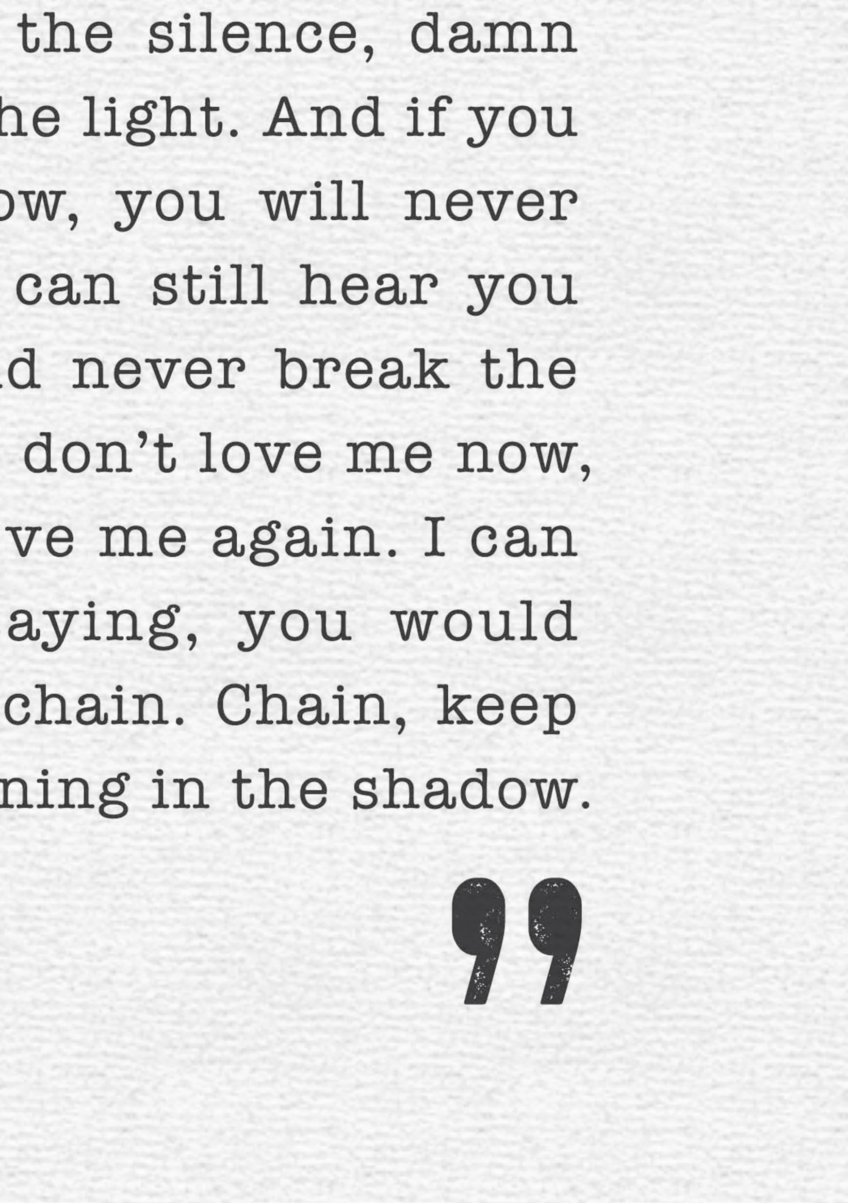 The Chain Fleetwood Mac Poster Song Lyrics Print Stevie Etsy